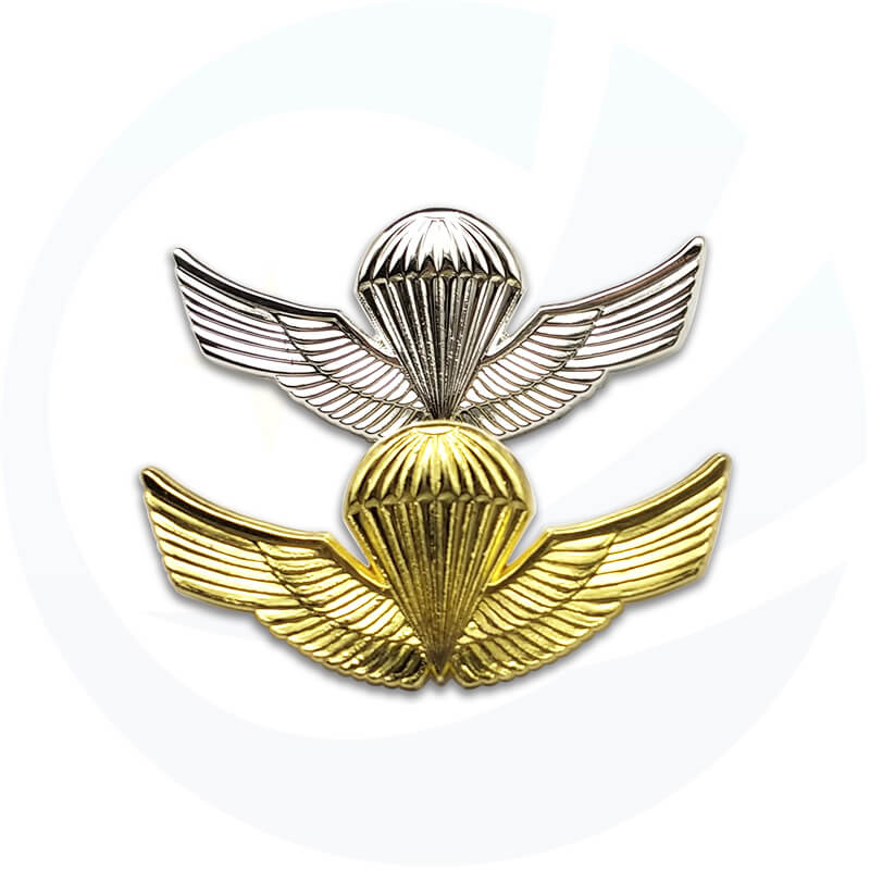 Metal Eagle Black Military Police Badge